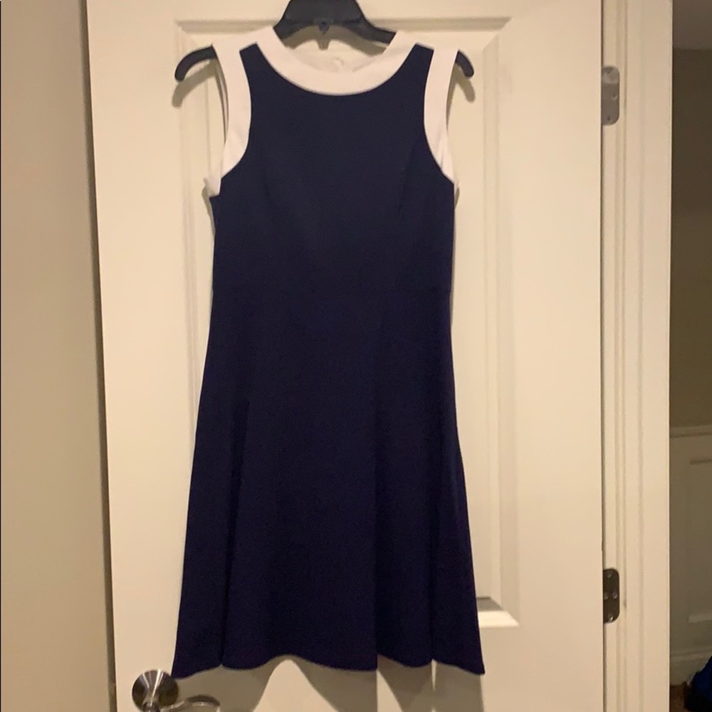 Tommy Hilfiger blue sleeveless sheath